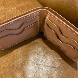 Stock & Barrel Leather Men's Wallet Billfold No. 55 - "Natural Oak"